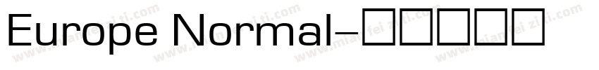 Europe Normal字体转换